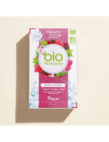 Nutrisanté Vitavea Infusion Froide Bio Jambes Légères 20 sachets