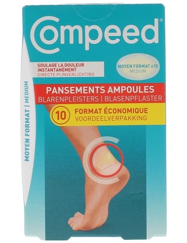 Compeed Pansements Ampoules Format Moyen 10 Pansements