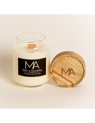 Mat & Amandine  Bougie parfumée Fleur de coton 125g