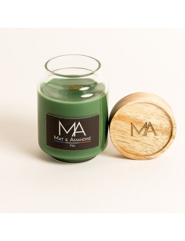Mat & Amandine  Bougie parfumée naturelles Pin 125g