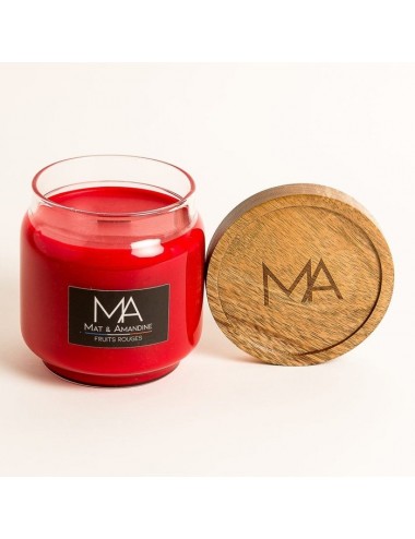Mat & Amandine  Bougie parfumée Fruits rouges 350g