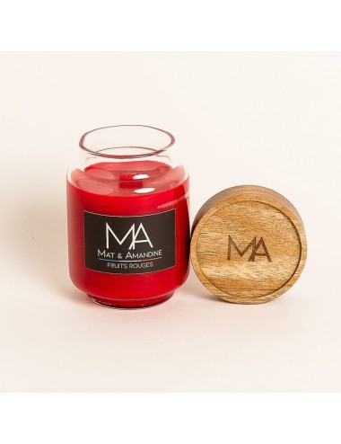 Mat & Amandine  Bougie parfumée Fruits rouges 125g