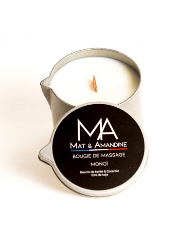 Mat & Amandine  Bougie de massage Monoi 205 g