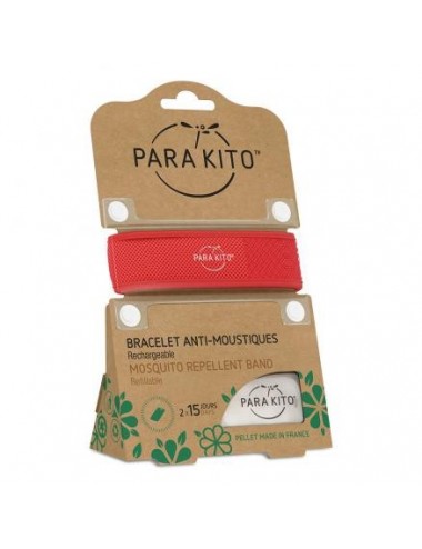 Parakito Bracelet Anti-moustiques Rouge