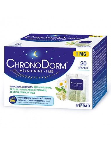 Chronodorm Mélatonine Infusion 1mg 20 sachets