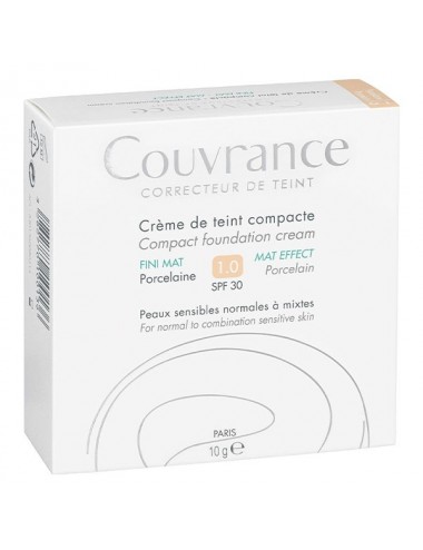 Avène Correcteur de Teint Crème de Teint Compacte N°1.0 Porcelaine 10g

