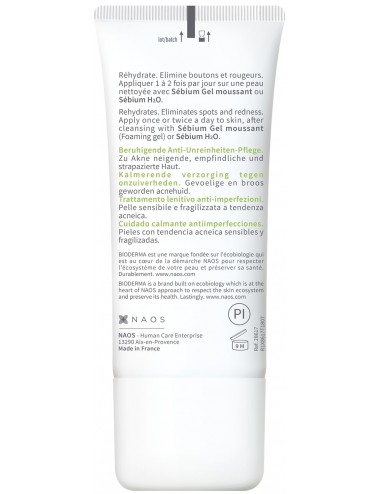 Bioderma Sébium Sensitive Crème Hydratante peau acnéique 30ml