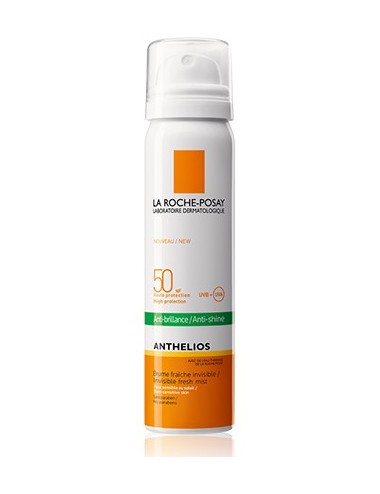 La Roche Posay Anthelios Crème Solaire en Brume Fraîche Anti-Brillance Visage SPF50 Aérosol Avec Parfum 75ml