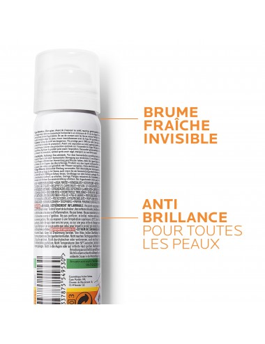 La Roche Posay Anthelios Crème Solaire en Brume Fraîche Anti-Brillance Visage SPF50 Aérosol Avec Parfum 75ml