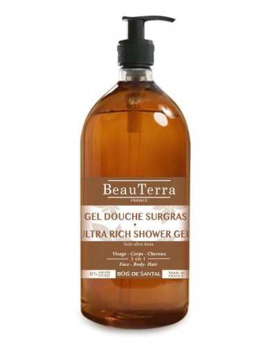 BeauTerra Gel Douche Surgras Santal 1L