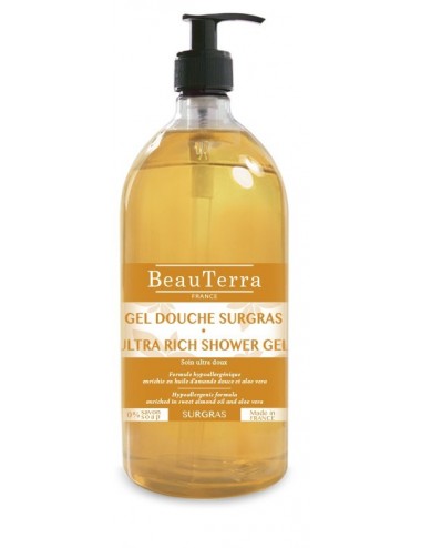 BeauTerra Gel Douche Surgras Hypoallergénique 1L