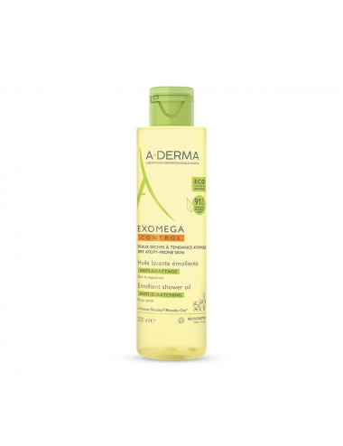 Aderma Exomega Control Huile Lavante Émolliente Anti-Grattage 200ml