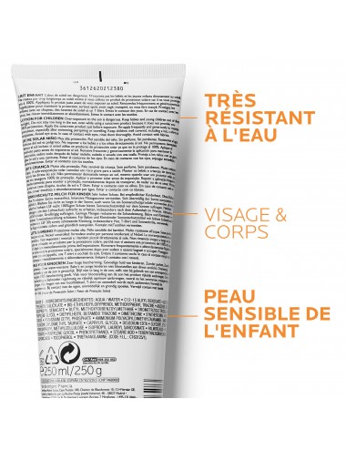 La Roche Posay Anthelios Crème Solaire en Lait Hydratant Enfant Dermo-Pediatrics SPF50+ Sans Parfum 250ml