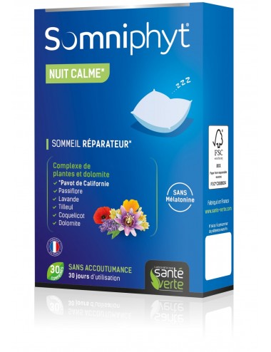 Santé Verte Somniphyt Nuit Calme 30 Comprimés