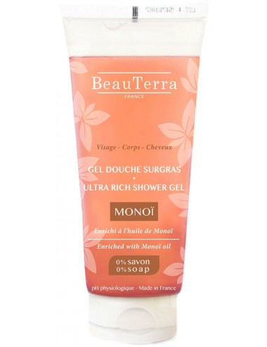 BeauTerra Gel Douche Surgras Monoï 200ml