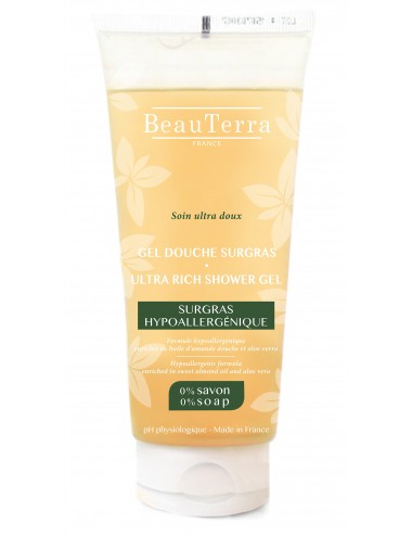 BeauTerra Gel Douche Surgras Hypoallergénique 200 ml