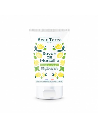 BeauTerra Savon de Marseille Menthe-Citron 100 ml