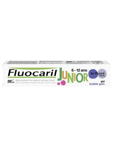 Fluocaril Junior 6-12 ans Dentifrice Gel Bubble 75ml