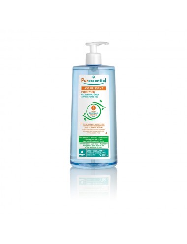 Puressentiel Assainissant Gel Antibactérien Assainissant aux 3 Huiles Essentielles 975ml