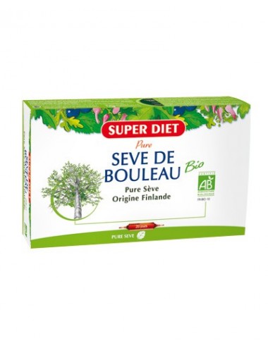 Super Diet sève de bouleau bio 20 ampoules