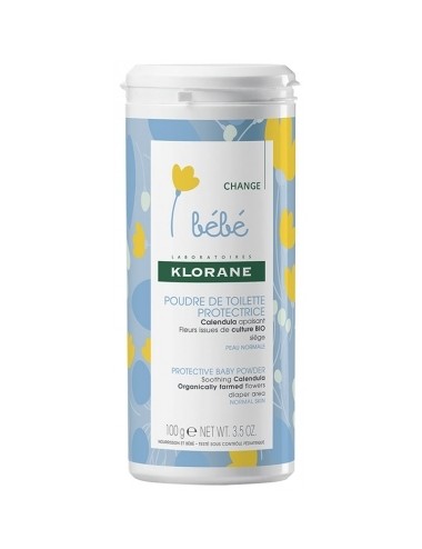 Klorane Bébé Poudre de toilette protectrice 100gr