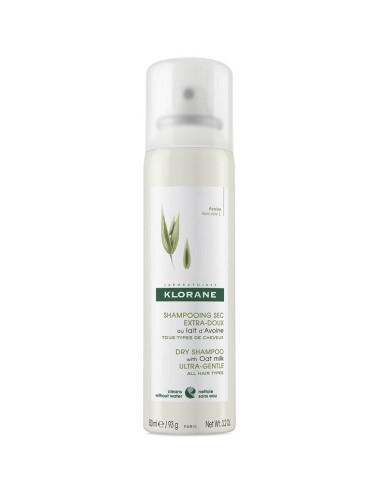 Klorane Shampoing sec au lait d'Avoine Tous Types de Cheveux 150ml