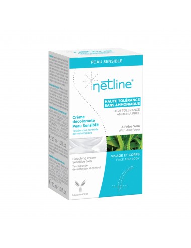 Netline Crème Décolorante Peaux Sensible Visage et Corps 30+30ml