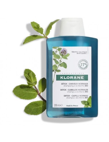 Klorane Shampoing à la Menthe aquatique BIO 200ml