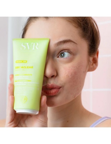 SVR Sebiaclear Crème Lavante Hydratante Apaisante Anti-imperfections 200ml