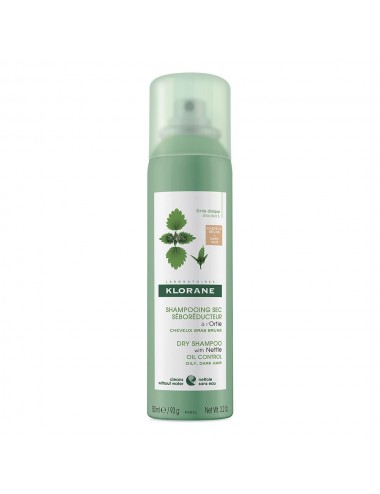 Klorane Shampoing Sec à l'Ortie Cheveux Chatains A Bruns 150ml