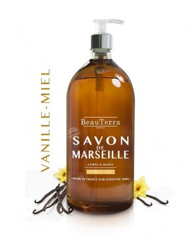 BeauTerra Savon de Marseille Vanille Miel 1L 