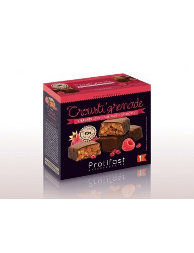 Protifast Barre Crousti'Grenade Framboise 7 unités