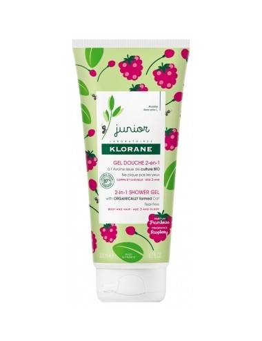 Klorane Gel douche 2-en-1 - Framboise 200ml