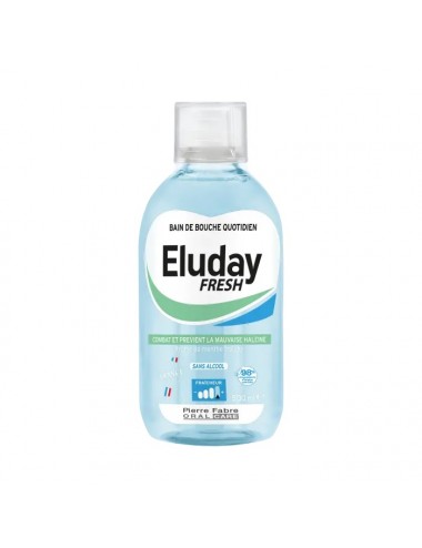 Eluday Fresh Bain de Bouche contre la Mauvaise Haleine 500ml