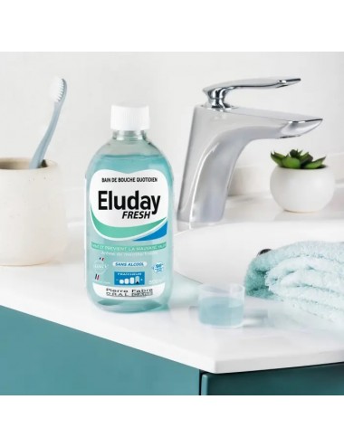 Eluday Fresh Bain de Bouche contre la Mauvaise Haleine 500ml