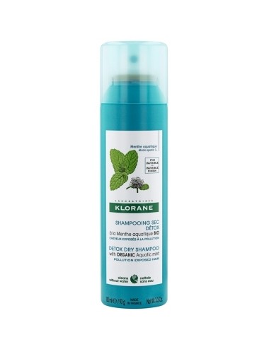 Klorane Shampoing sec à la Menthe aquatique BIO 150ml