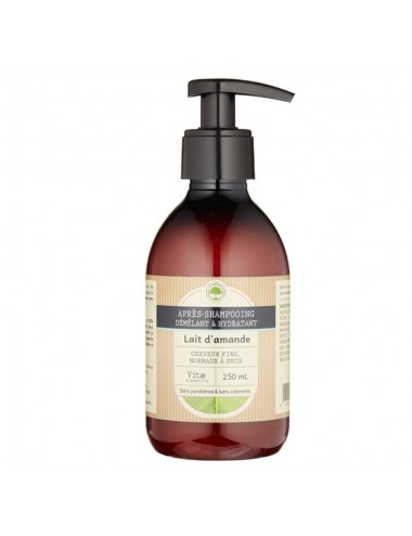 Vitae Cosmétics Après-Shampoing Démélant et Hydratant au Lait d'amande 250ml