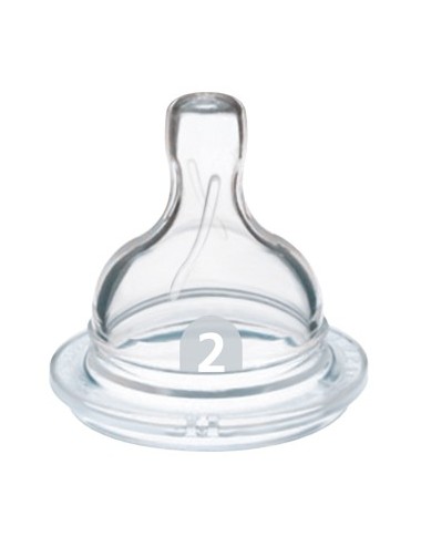 Avent tétines silicone débit lent X2
