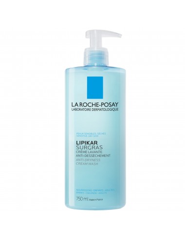 La Roche Posay Lipikar Surgras Crème lavante anti-dessèchement 750ml