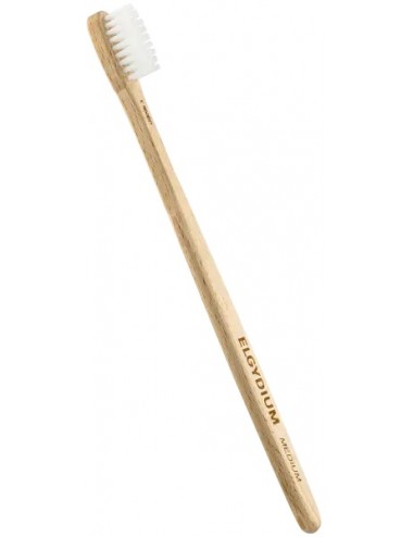 Elgydium Brosse à Dents Éco-Responsable en Bois - Medium