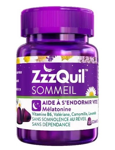 ZzzQuil Sommeil Arôme Fruits des bois 30 gommes