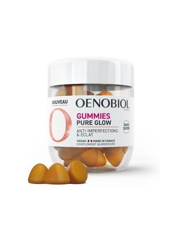 Oenobiol Gummies Pure Glow Anti-Imperfections et Éclat 60 Gummies