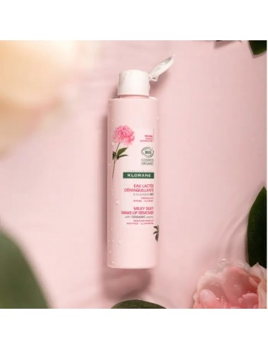 Klorane Eau Lactée Démaquillante à la Pivoine Bio - Peaux sensibles 100ml