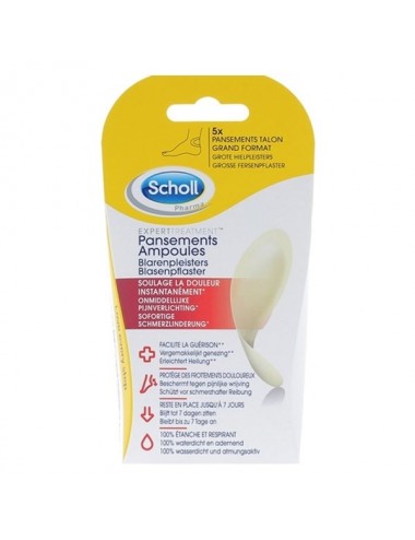 Scholl Pansements Ampoules Talons 5 unités