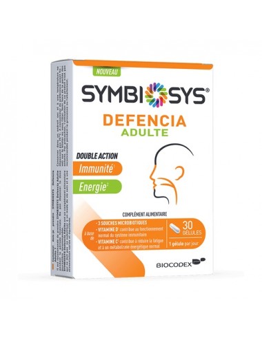 Symbiosys Defencia Adulte Double Action - Immunité et Energie 30 Gélules