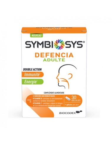 Symbiosys Defencia Adulte Double Action - Immunité et Energie 30 Gélules