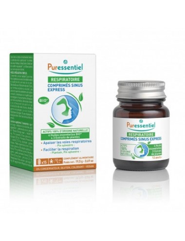 Puressentiel Respiratoire Sinus Express 15 Comprimés 