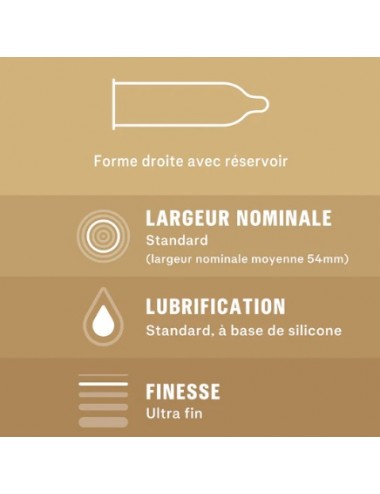 Durex Nude Sensation Peau contre Peau 10 Préservatifs