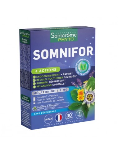 Santarome Somnifor 4 Actions 30 Comprimés