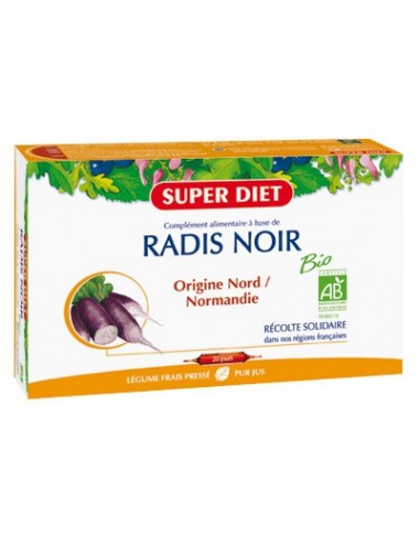 Super Diet radis noir bio 20 ampoules